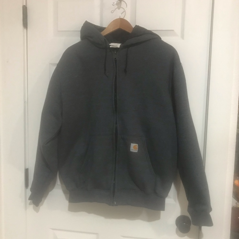 Carhartt quilted hooded zip up sweatshirt